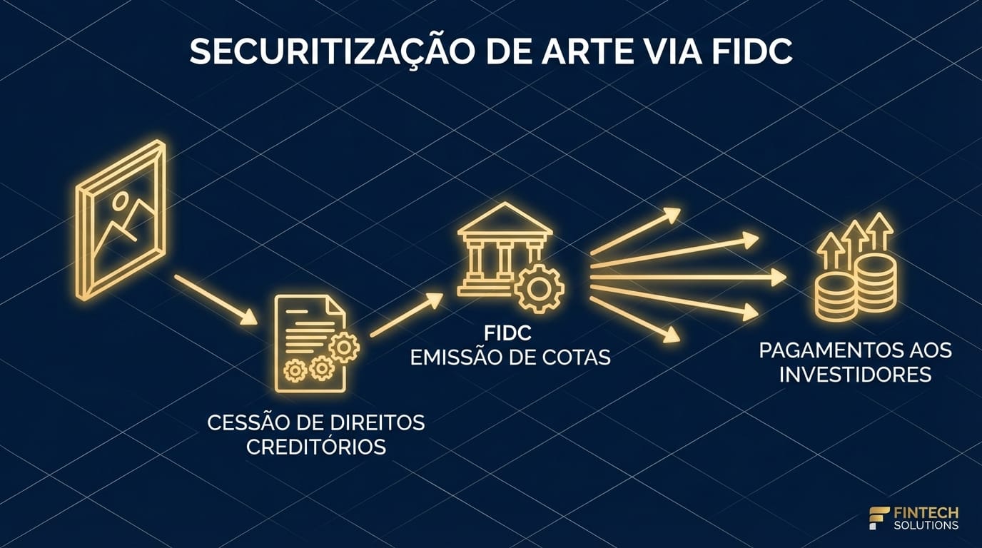 Fluxo de Securitização de Ativos de Arte via FIDC