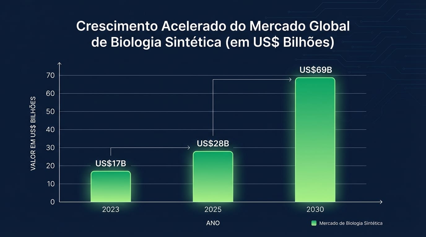 Crescimento Acelerado do Mercado Global de Biologia Sintética