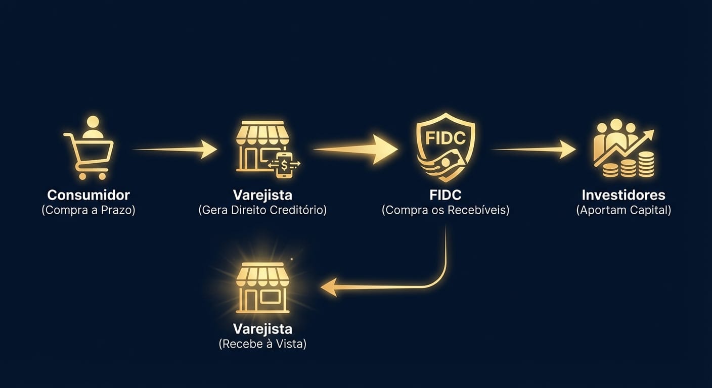 Diagrama de Fluxo do FIDC no Varejo